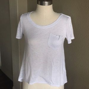 Y2K Vintage Abercrombie & Fitch Burnt Out Trapeze Cut Top - Size Small